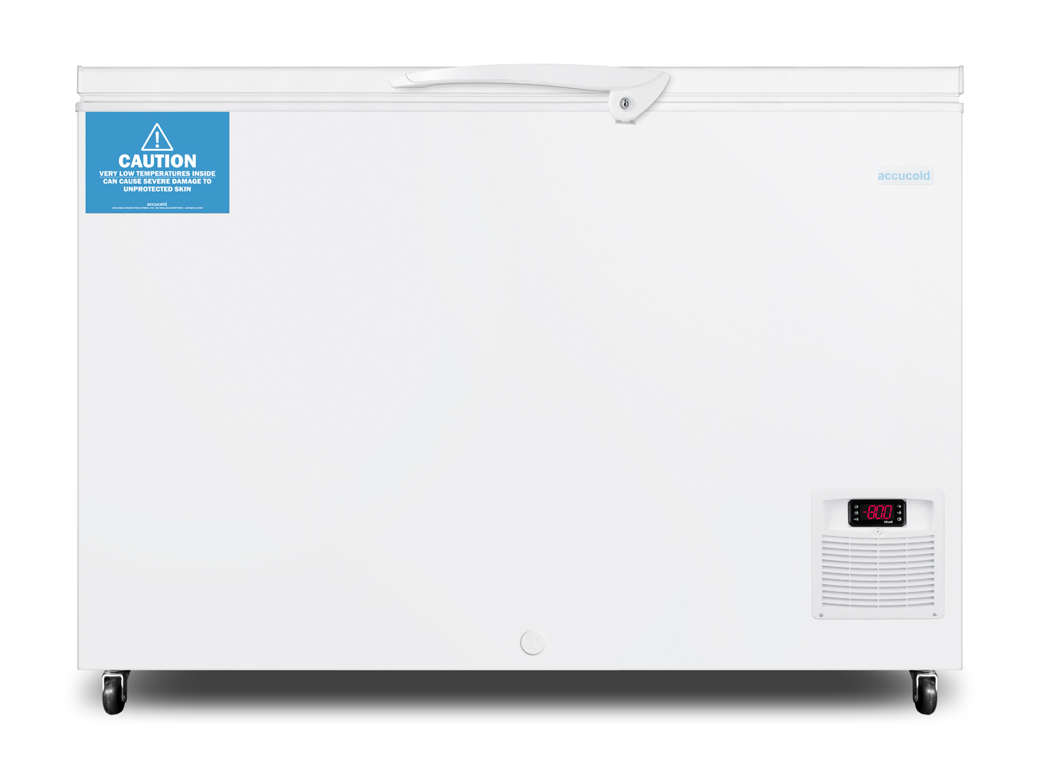 -86 C capable ultra low chest freezer for laboratory and life science storage